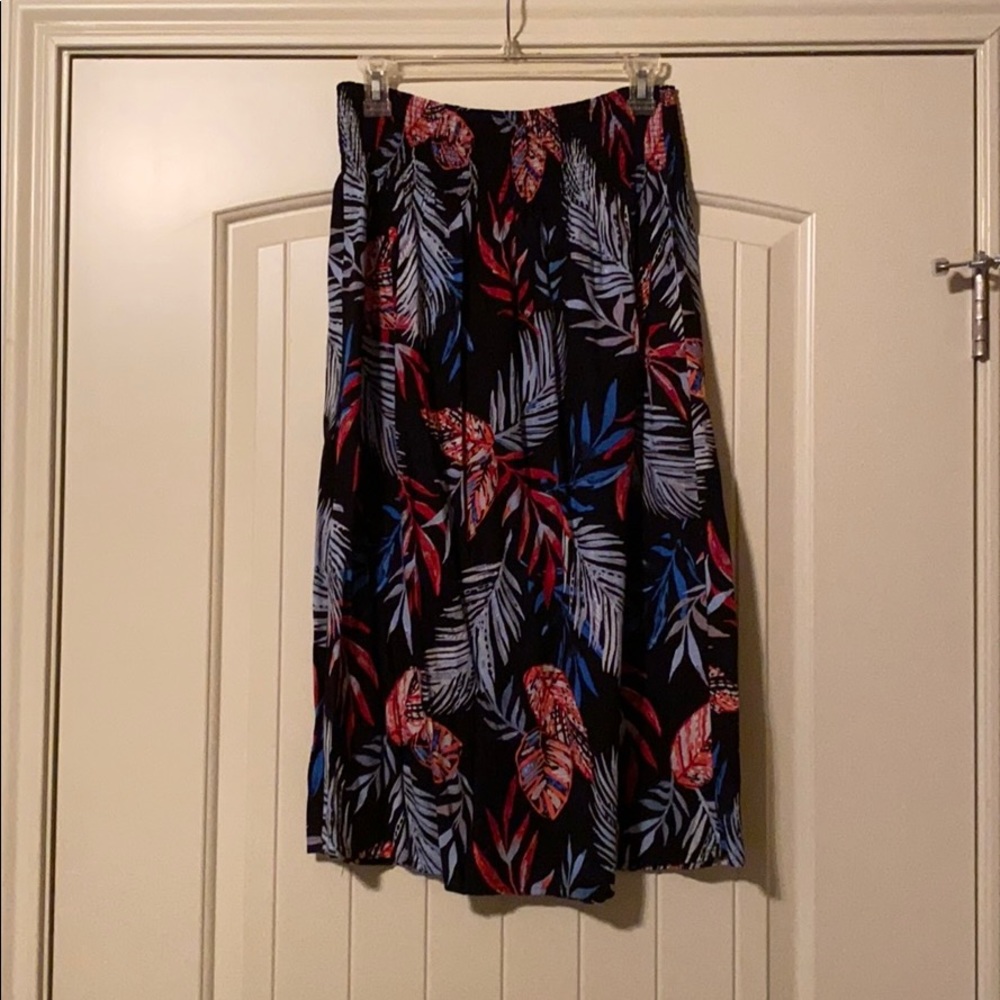 Tropical midi skirt